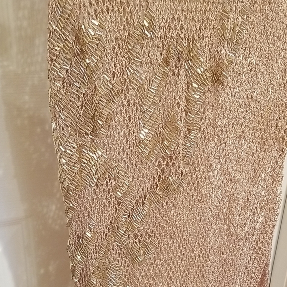 La Perla Beigh Sheath Dress V-Neck 3/4 Sleeve - Picture 3 of 3